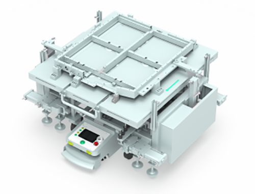 AGV transport carts adopt lifting positioning design for precise PACK positioning;